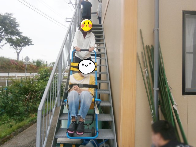 介護グループホーム避難訓練の様子。石川県津幡町
