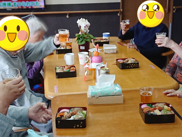 グループホーム１・２・Sunのお正月の様子